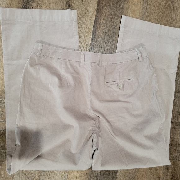Talbots Petite Strech 14 Gray Corduroy Pants - Picture 6 of 16